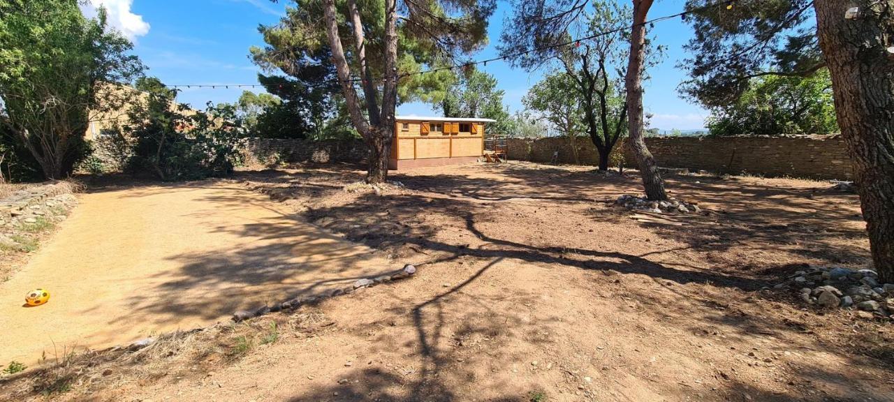 Vila Roulotte Dans L'Aude Trausse Exteriér fotografie